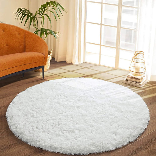 LOCHAS Round plush carpet Large Area Rug rugs - My Store